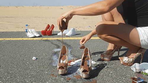 Anastasija 57 - Insane Shoe Destruction